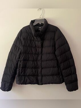 Uniqlo Ultra Light Down Puffer Jacket Black Women's Medium Lightweight